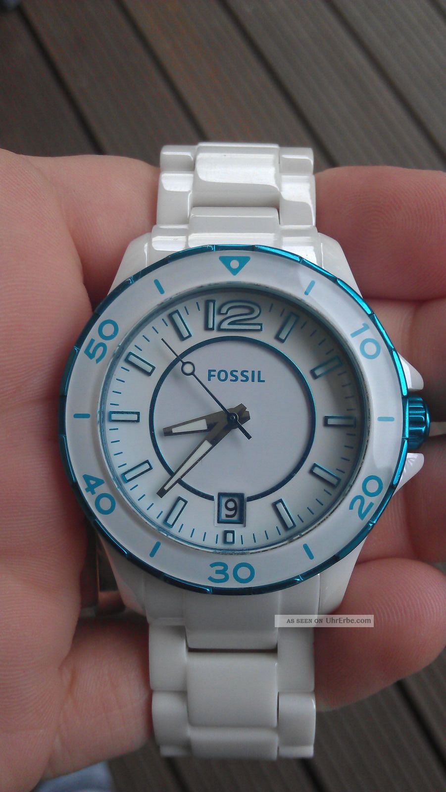 Fossil Damen Uhr Keramik Ce1052 Np: 229€ Armbanduhren Bild