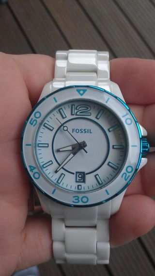 Fossil Damen Uhr Keramik Ce1052 Np: 229€ Bild