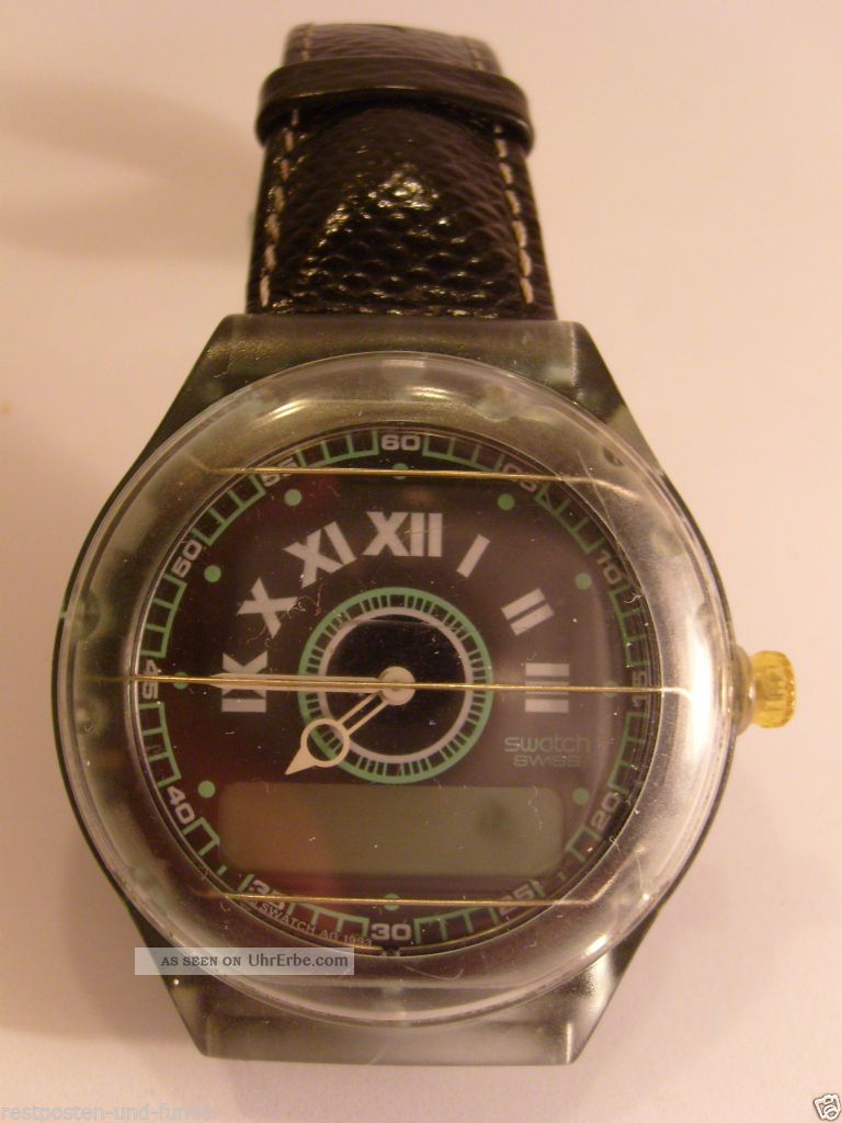 Raritaet: Pager Von Swatch Swiss Uhr 1993 Beep Up Scall Mens Watch Collector Armbanduhren Bild