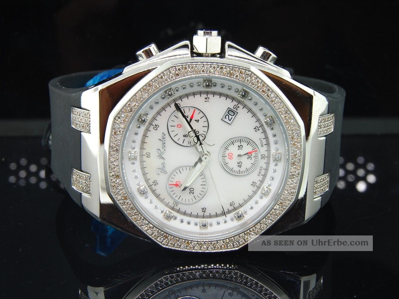 Herren Joe Rodeo Panama,  2 Reihe Lünette,  236 Diamant Uhr Jojino Jojo 2.  15ct,  Jpam1 Armbanduhren Bild