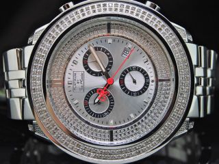 Herren - Diamantuhr Joe Rodeo Chronograph,  1.  75ct Diamant,  Weiß Bild