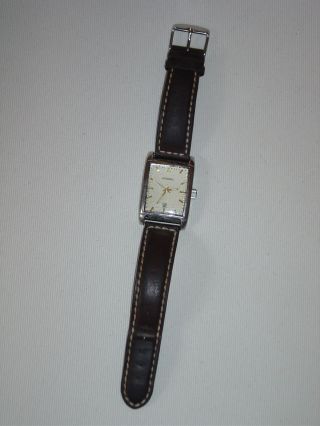 Fossil Fs - 4018 Herren Armbanduhr Leder Armband Water Resistant Erbstück Top Bild