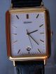 Seiko Japan Elegant Herren Uhr,  Vergoldet / Gold Plated ; Top Armbanduhren Bild 2