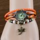Dragonfly / Schmetterling Armband Wrap Uhr Quarz Bewegungs Armbanduhr Frauen C8 Armbanduhren Bild 6