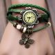 Dragonfly / Schmetterling Armband Wrap Uhr Quarz Bewegungs Armbanduhr Frauen C8 Armbanduhren Bild 7