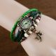 Dragonfly / Schmetterling Armband Wrap Uhr Quarz Bewegungs Armbanduhr Frauen C8 Armbanduhren Bild 8