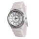Armbanduhr Damen Mädchen Trixes Weiß Bling Kristall Silikon Sport Uhr Armbanduhren Bild 1