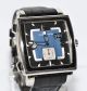 Ulysse Nardin Quadrato Dual Time Uhr Ref.  243 - 92 Stahl Box Armbanduhren Bild 4