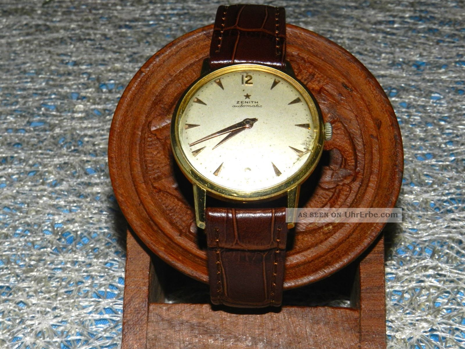 Zenith Automatic Armband Echt Gold/ Herren Uhr (vintage) Armbanduhren Bild