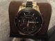Michael Kors Uhr Mk 8265 Chronograph Gold/schwarz Unisex Armbanduhren Bild 2