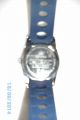 Herren Armbanduhr Uhr Herrenuhr Blau Siliconband 1/4 Ring Ist Hellblau Look Armbanduhren Bild 1