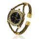Armbanduhr Damen Quartz Strick Uhr Armreif Armband Bracelet Wrist Watch 6 Farben Armbanduhren Bild 2