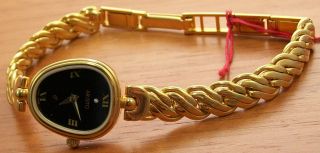 Aristo 1d24h Elegante Quartz Damen Uhr Vergoldet Schmuckband Uhr Watch Bild