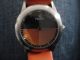 Noon Copenhagen Herren Uhr Edelstahl Lederband Orange Stylisch - Top Armbanduhren Bild 9