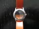 Noon Copenhagen Herren Uhr Edelstahl Lederband Orange Stylisch - Top Armbanduhren Bild 7