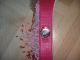 Fossil Uhr Lederband Breit Pink Rosa Perlen Fransen Hippie Armbanduhren Bild 2