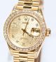 Rolex Datejust 18kt Gold Diamant Zifferblatt 69158 Papiere Box 1991 Armbanduhren Bild 2