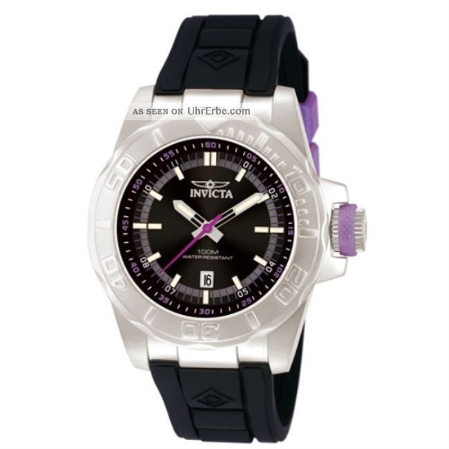 Herren Armbanduhr Invicta Datum Pro Taucher 12161 Gummi Datum Tachymeter Armbanduhren Bild