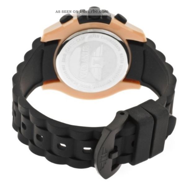 Chronograph Invicta 44mm Schwarzes Ziffernblatt Sport Band Schwarz 43949 - 00 Armbanduhren Bild