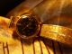 Hau Ducado Uhr Automatik 60er Jahre Schwarzes Zifferblatt Goldfarbenem Armband Armbanduhren Bild 1