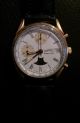 Eberhard & Co Limitiert Chronograph Mondphase Gold Mantel Herrenuhr Armbanduhren Bild 2
