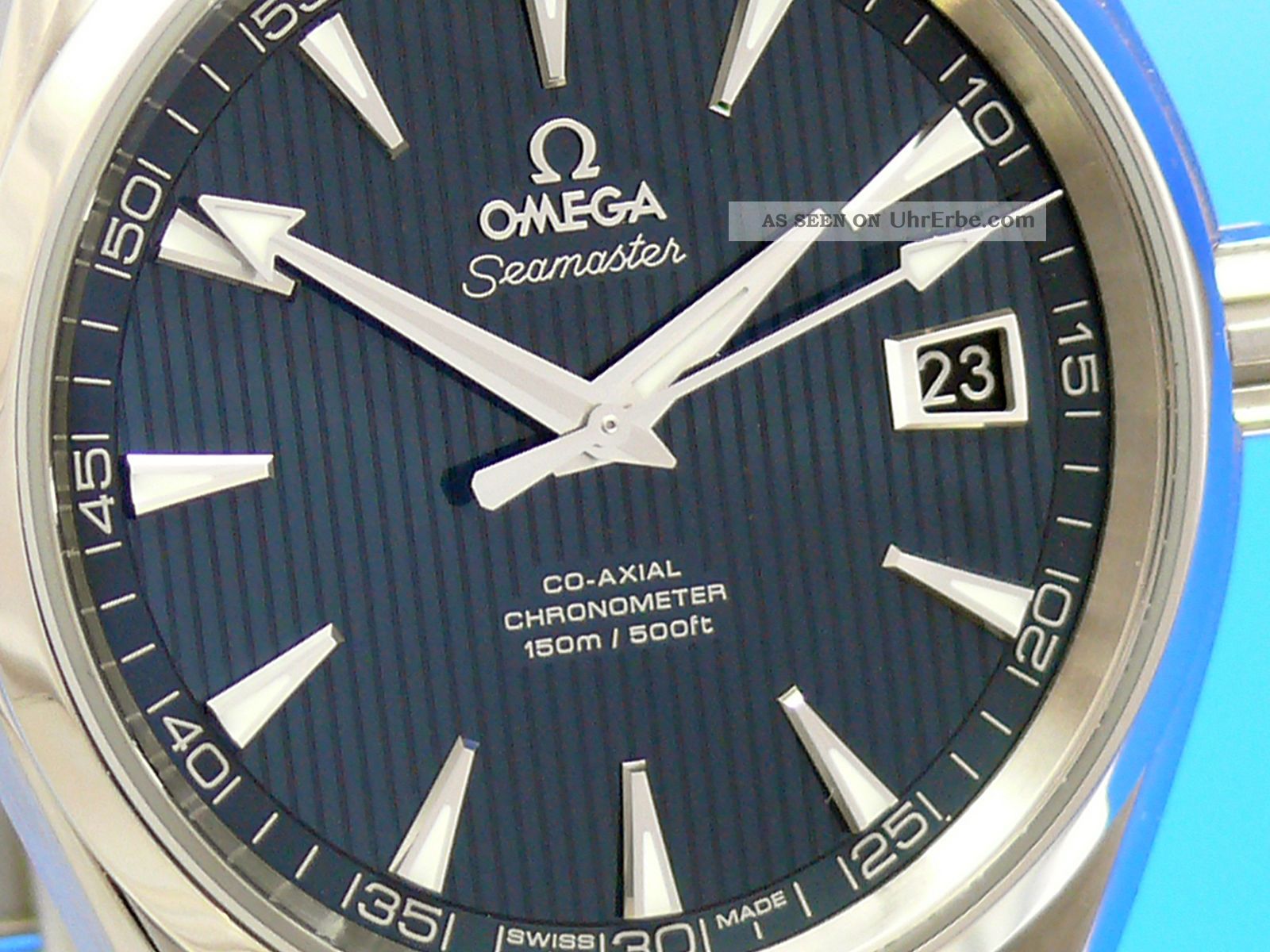 Omega Seamaster Aqua Terra 150 M Co - Axial 41.  5 Mm Blue Dial Uhrencenter Berlin Armbanduhren Bild