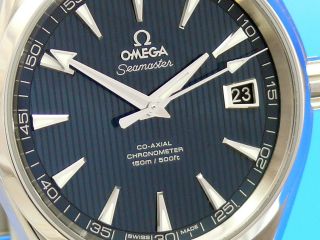 Omega Seamaster Aqua Terra 150 M Co - Axial 41.  5 Mm Blue Dial Uhrencenter Berlin Bild