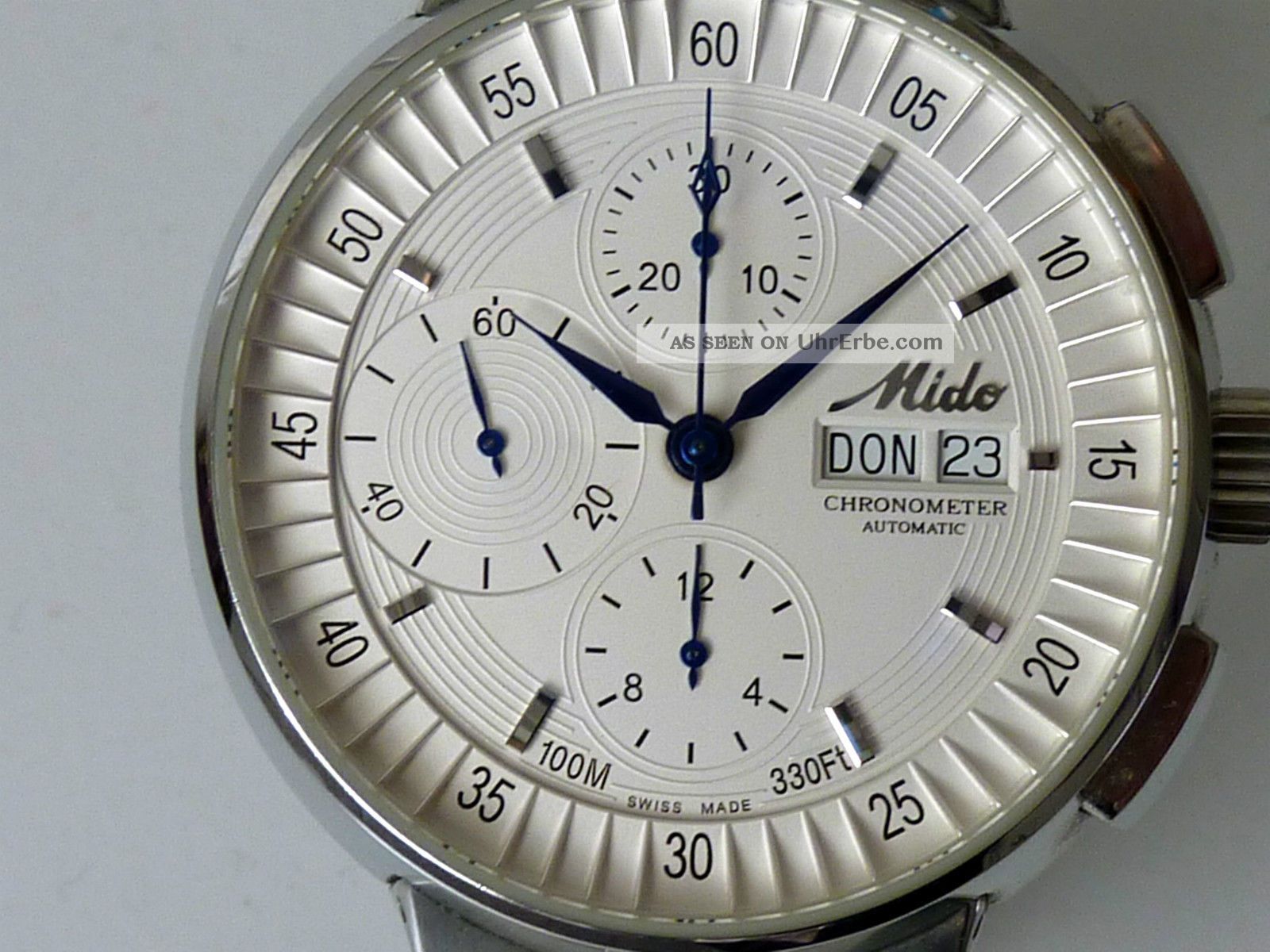 Mido All Dial Chronograph EinzelstÜck Sonderanfertigung Chronometer Mit Papiere Armbanduhren Bild
