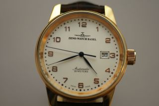 Zeno Watch Basel Automatic Ref 6554 Mit Eta 2846 25 Jewels 3atm Swiss Made Bild