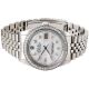 Herren Edelstahl Rolex Datejust Jubilee Diamant - Uhr - Weiß Mop DfÜ 3k Armbanduhren Bild 1