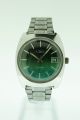 Vintage Watch Luxor Swiss Automatik Date 60er Jahre Stahl Green Dial Cal 2783 Armbanduhren Bild 3