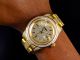 Herren Maßgefertigt 40 Mm Des Präsidenten Gelbgold Stahl Labor Erstellt Armbanduhren Bild 3
