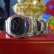 Damen Faconnable Edelstahl Diamant Hände Ovale Schwarzes Ziffernblatt Uhr Armbanduhren Bild 1