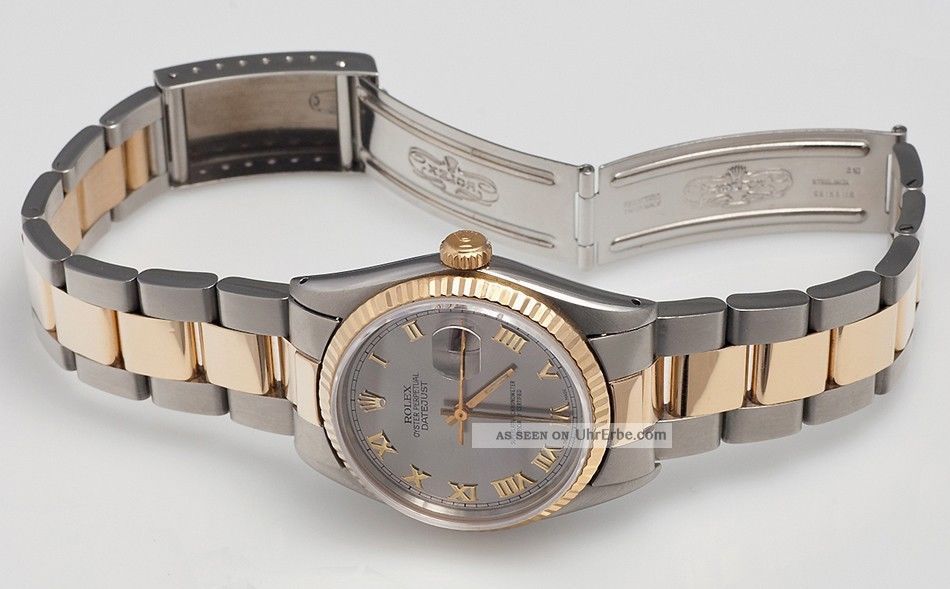 Rolex Datejust Herrenuhr Oyester Austern Römischen Wahl Armbanduhren Bild