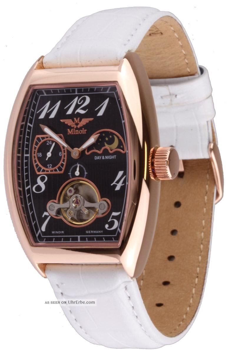 Minoir Uhren Montgolfiere Automatikuhr Damenuhr - - Ovp Armbanduhren Bild