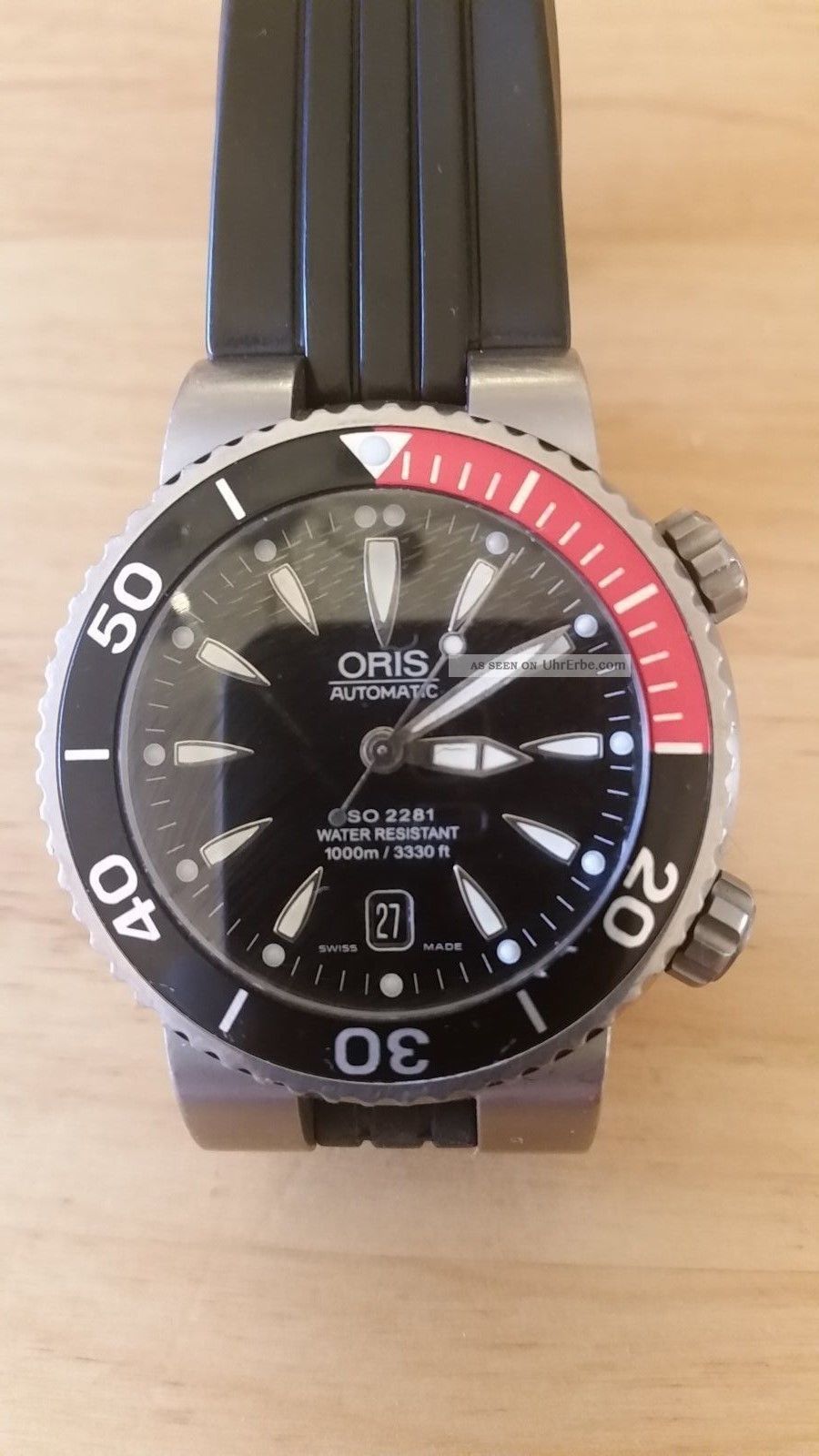 oris divers titan date