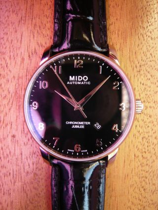 Mido Baroncelli Jubilee Automatic Chronometer Stahl Herrenarmbanduhr Ungetragen Bild