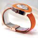 Designer Kettenedelstahlgewebe Orange Sport Chronograph Uhr Armbanduhren Bild 20