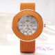 Designer Kettenedelstahlgewebe Orange Sport Chronograph Uhr Armbanduhren Bild 2
