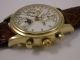 Traum Chronograph Vollkalender Hau Massiv Gold 750 Automatik Schweres Modell Armbanduhren Bild 10
