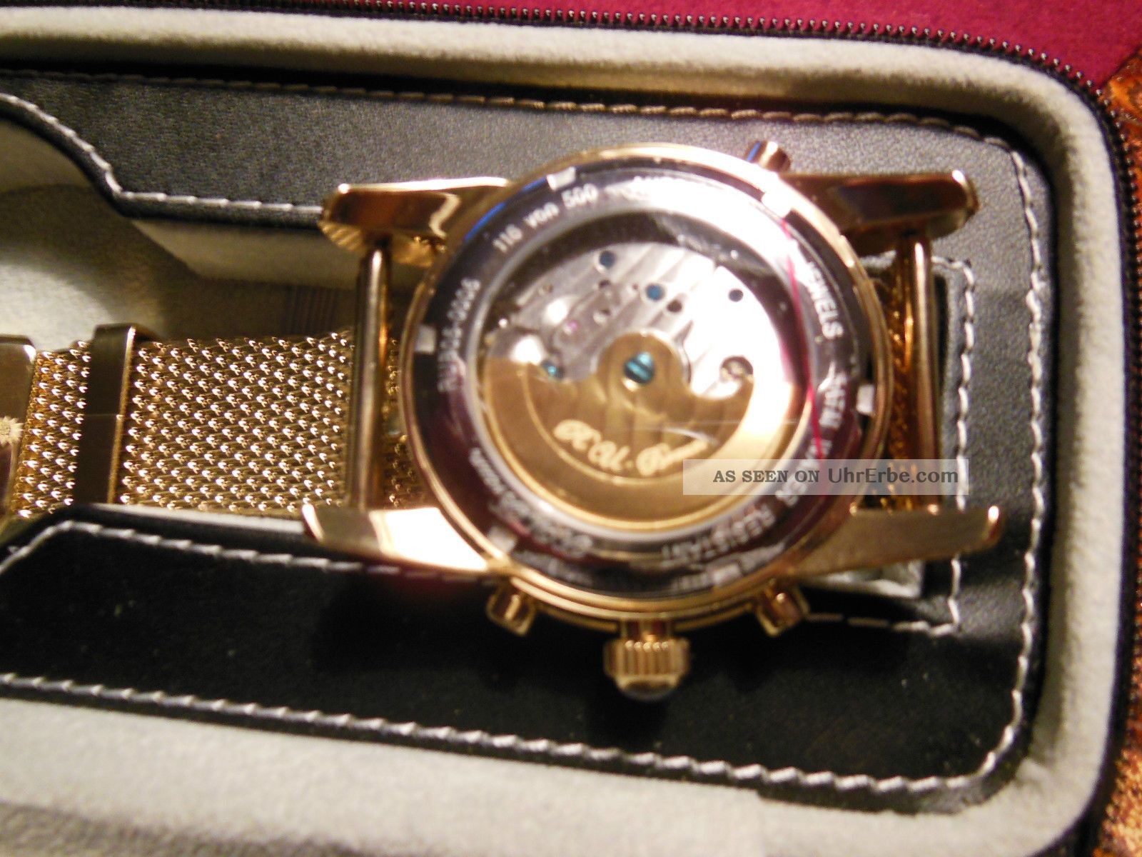 Silber-schwarze Raoul Braun RUB05-0391 Uhr