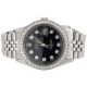 Herren Pre - Owned Rolex Edelstahl Mit Datumsanzeige Nur 3 Ct Diamant Schwarz DfÜ Armbanduhren Bild 1