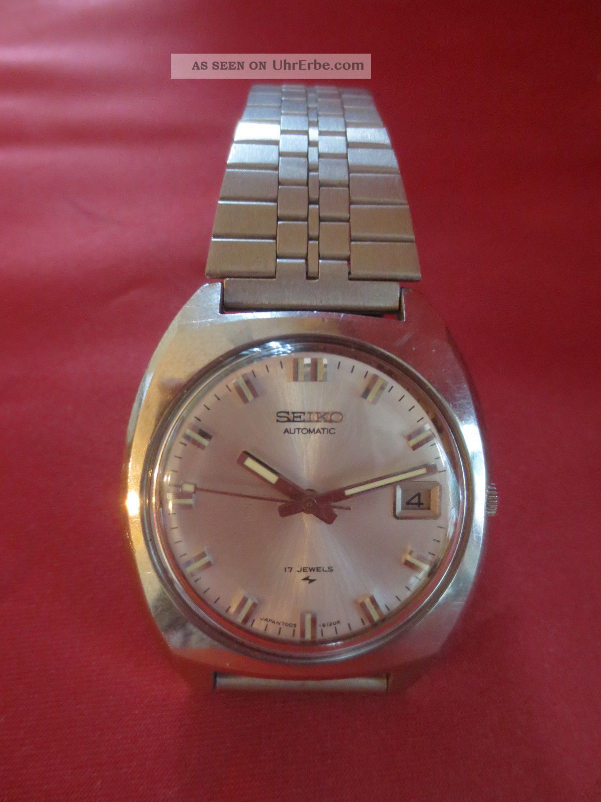 Seiko Automatic 17 Jewels Japan Vintage Herren Armbanduhr - Wrist Watch Armbanduhren Bild