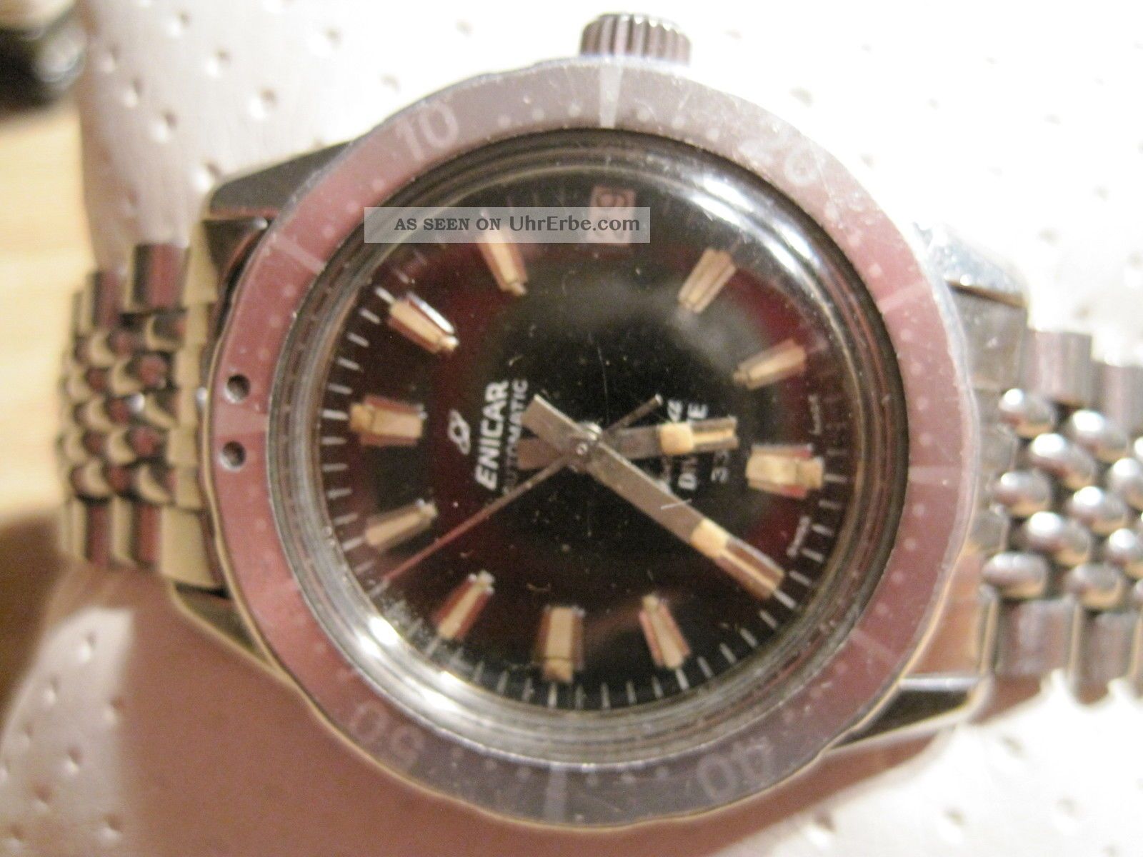 Enicar Sherpa Automatic Divette 33,  Vintage Diver Armbanduhren Bild