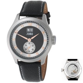 Jobo Automatik Herrenuhr Herren Armbanduhr Uhr Edelstahl Glasboden J - 32121 Bild