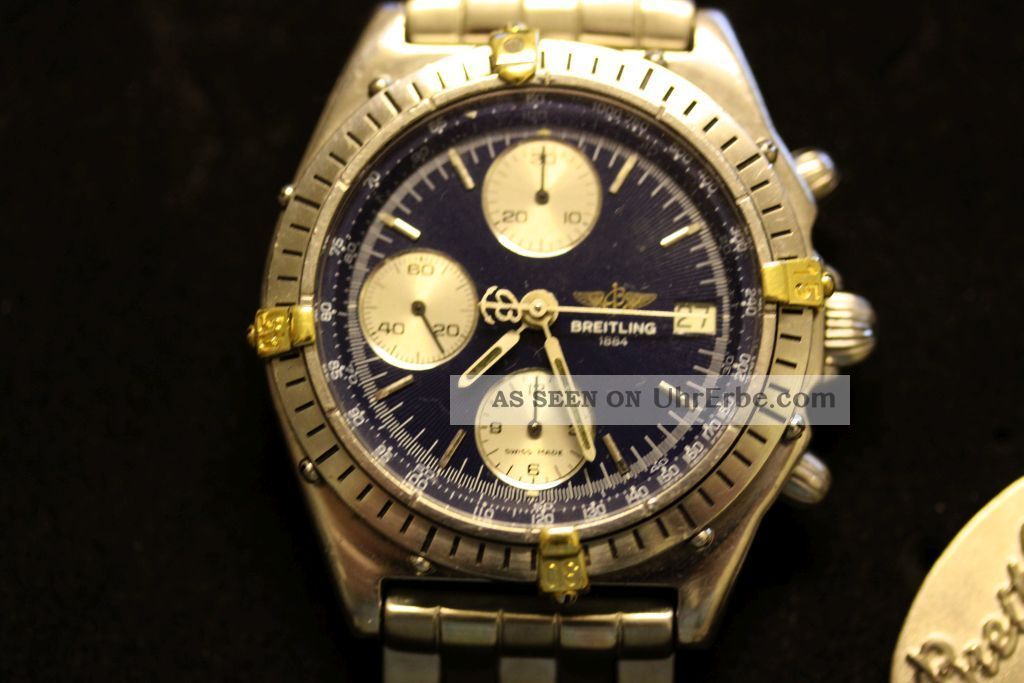 Breitling Chronomat Stahl Gold,  Ref 13047 Mit Box Armbanduhren Bild