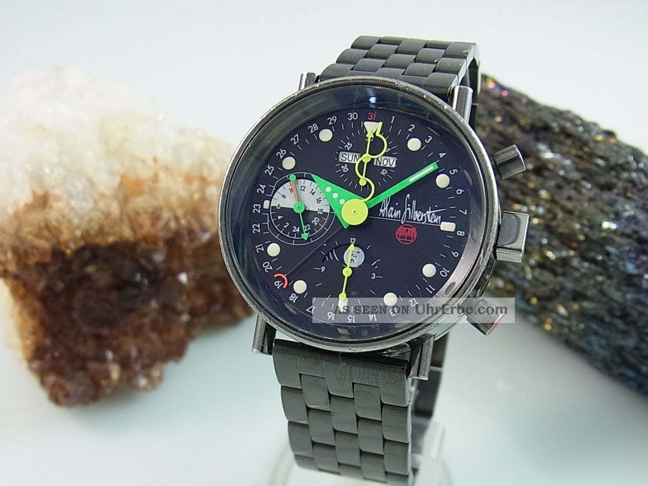 Alain Silberstein Chronograph Mondphase Kalender Limitiert Edition Herrenuhr Armbanduhren Bild