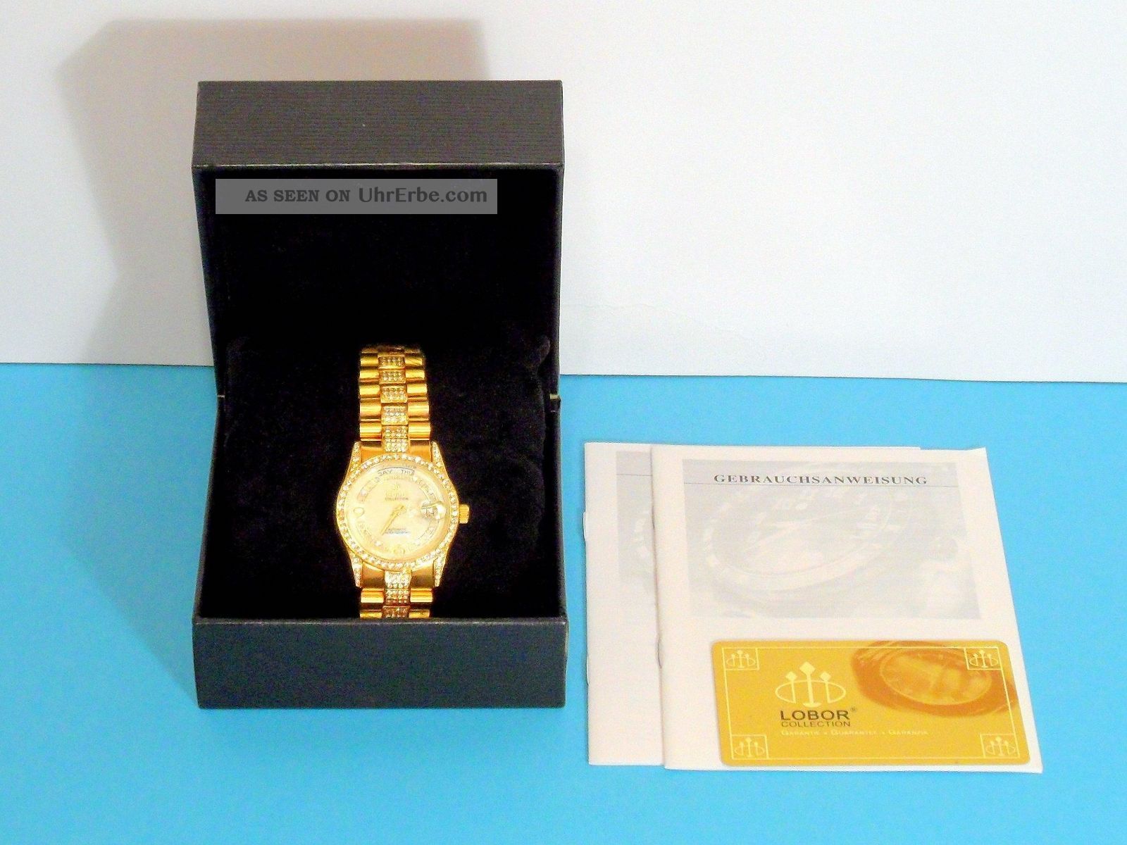Schöne Lobor Madras - Wertvolle Automatik - Uhr In Orient - Optik - 443 In Ovp Armbanduhren Bild