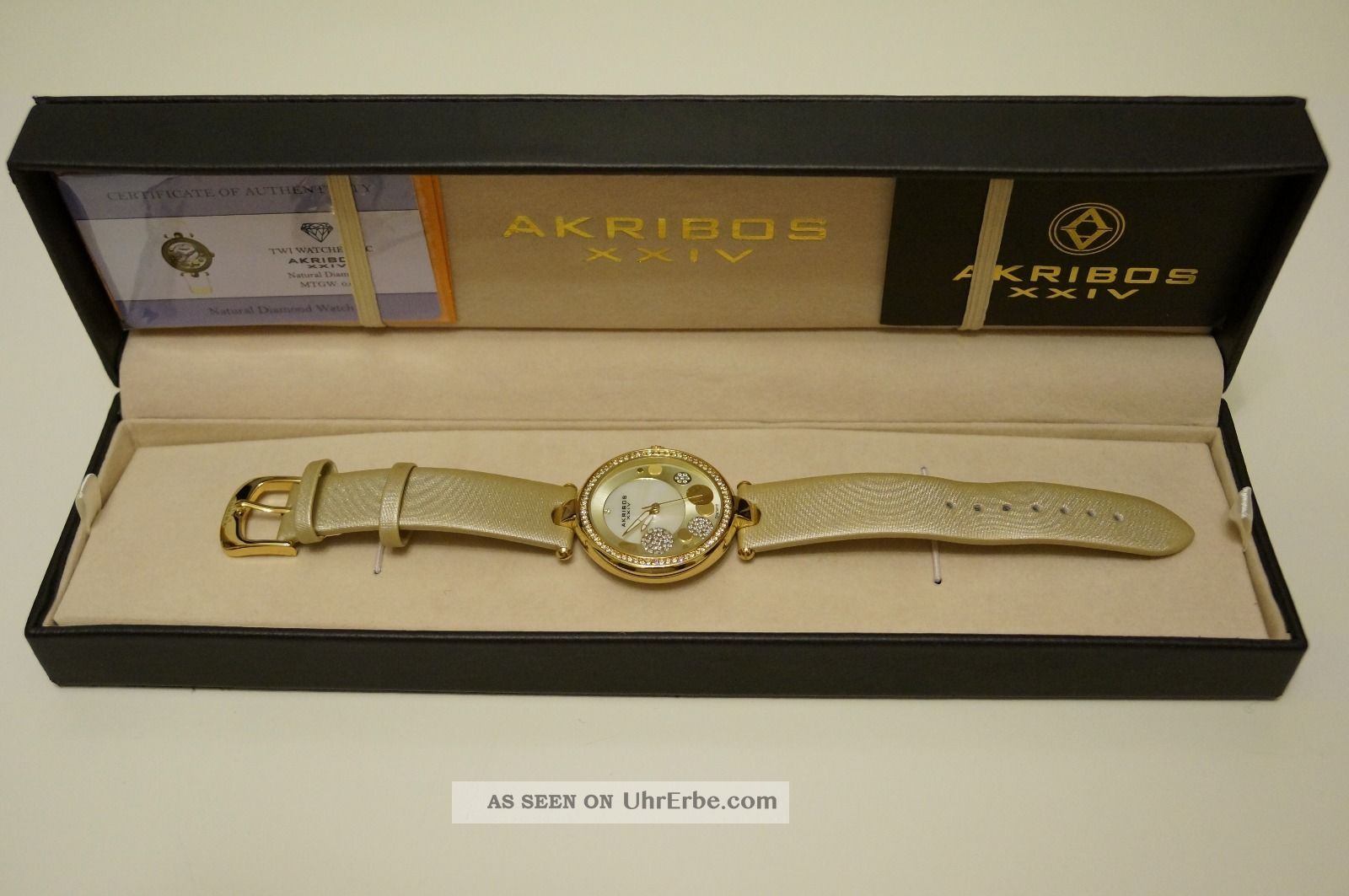 Akribos Xxiv Akr434wt Impeccable Damenuhr Armbanduhren Bild