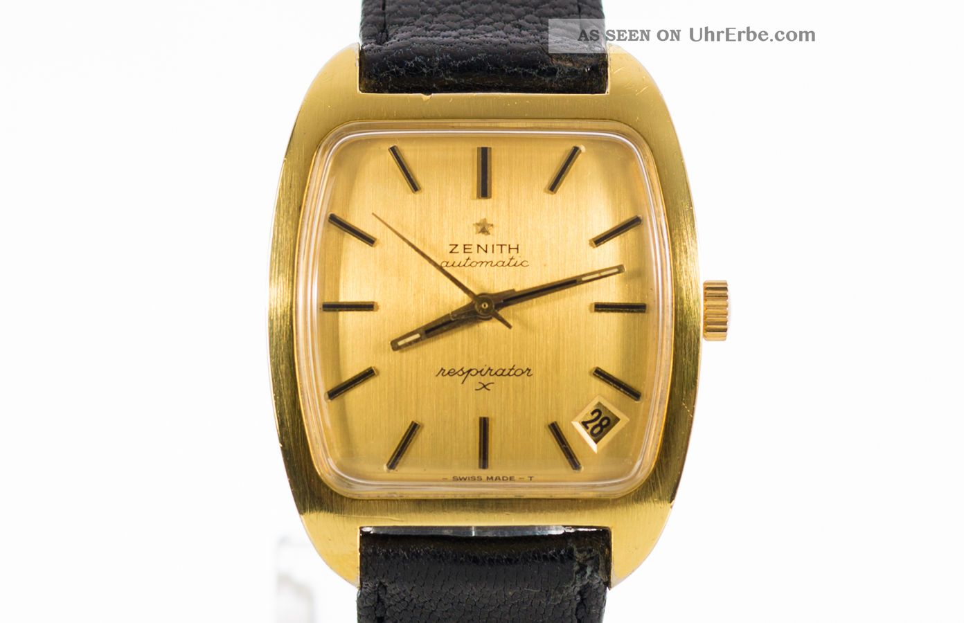 Zenith Respirator X Vergoldete Schweizer Herren Armbanduhr Cal.  2562pc 70 ' Er Armbanduhren Bild